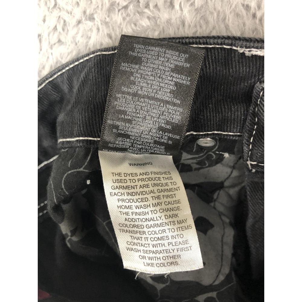 Empyre Jeans Womens 0 (25x29.5) Black Y2K Straight - Picture 13 of 16